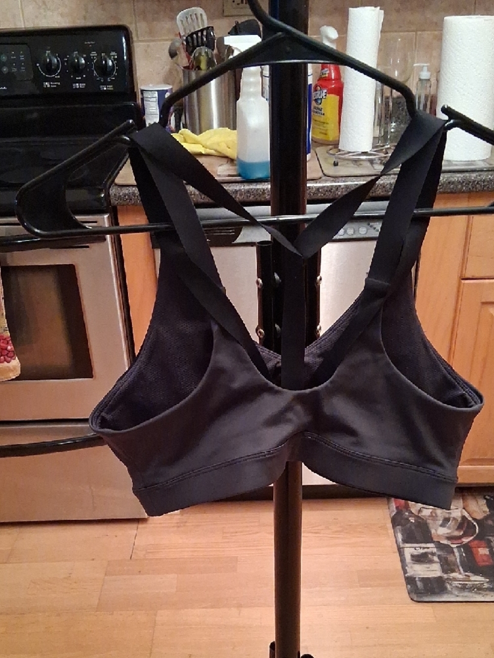 Nike Black Racerback Support Sports Bra with Adjustable Straps - Picture 4 of 6